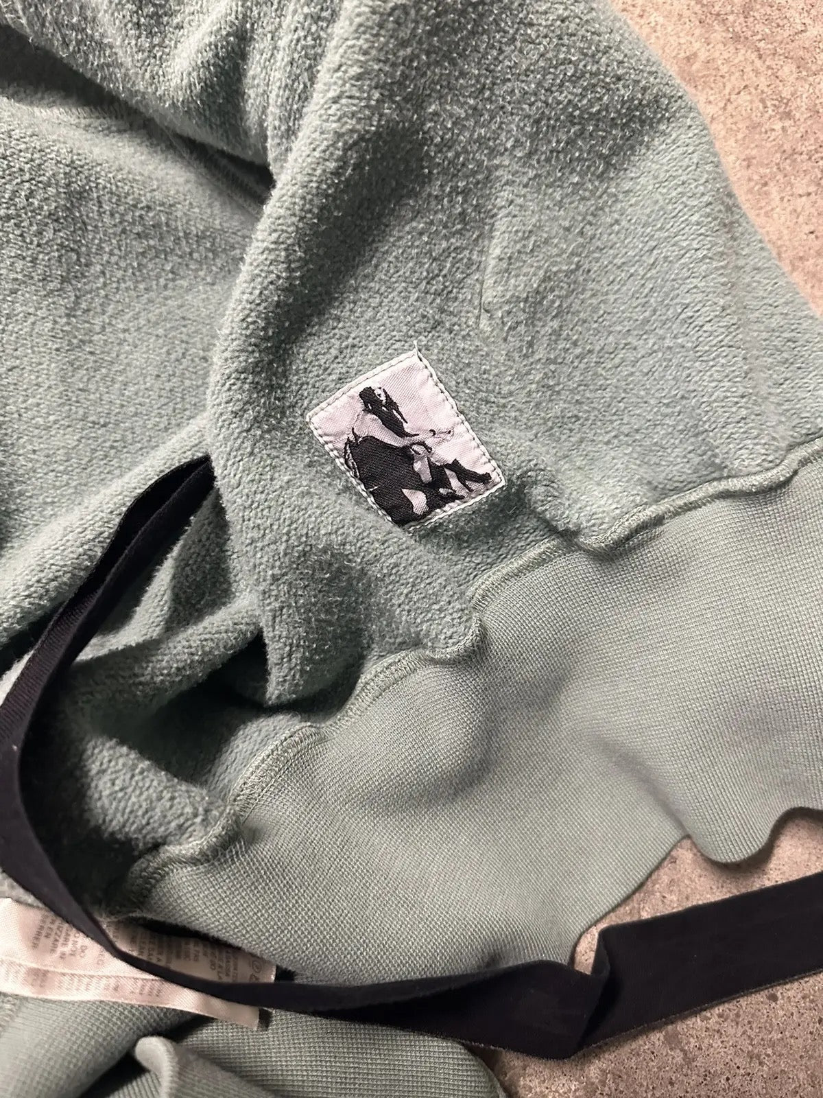 Rick Owen " Aqua " Zip Up Hoodie