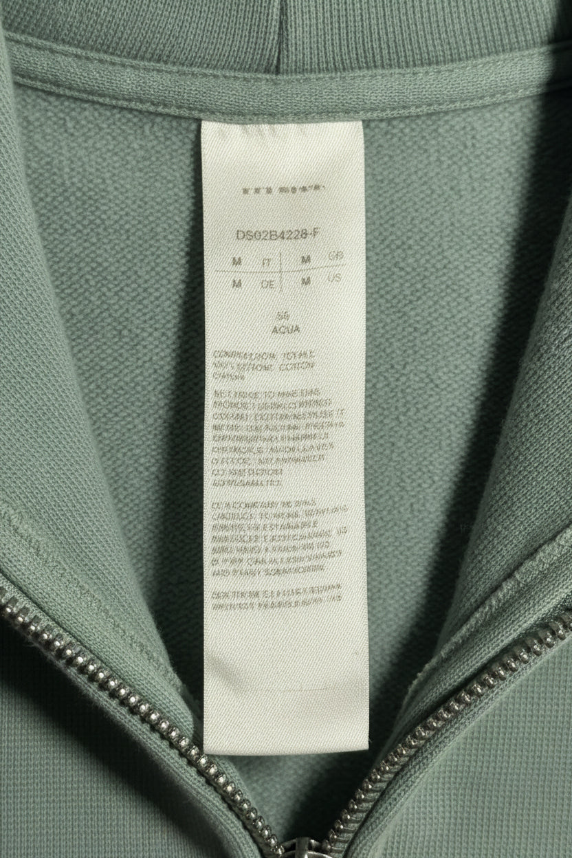Rick Owen " Aqua " Zip Up Hoodie